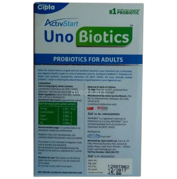 activstart unobiotics sachet 1 gm